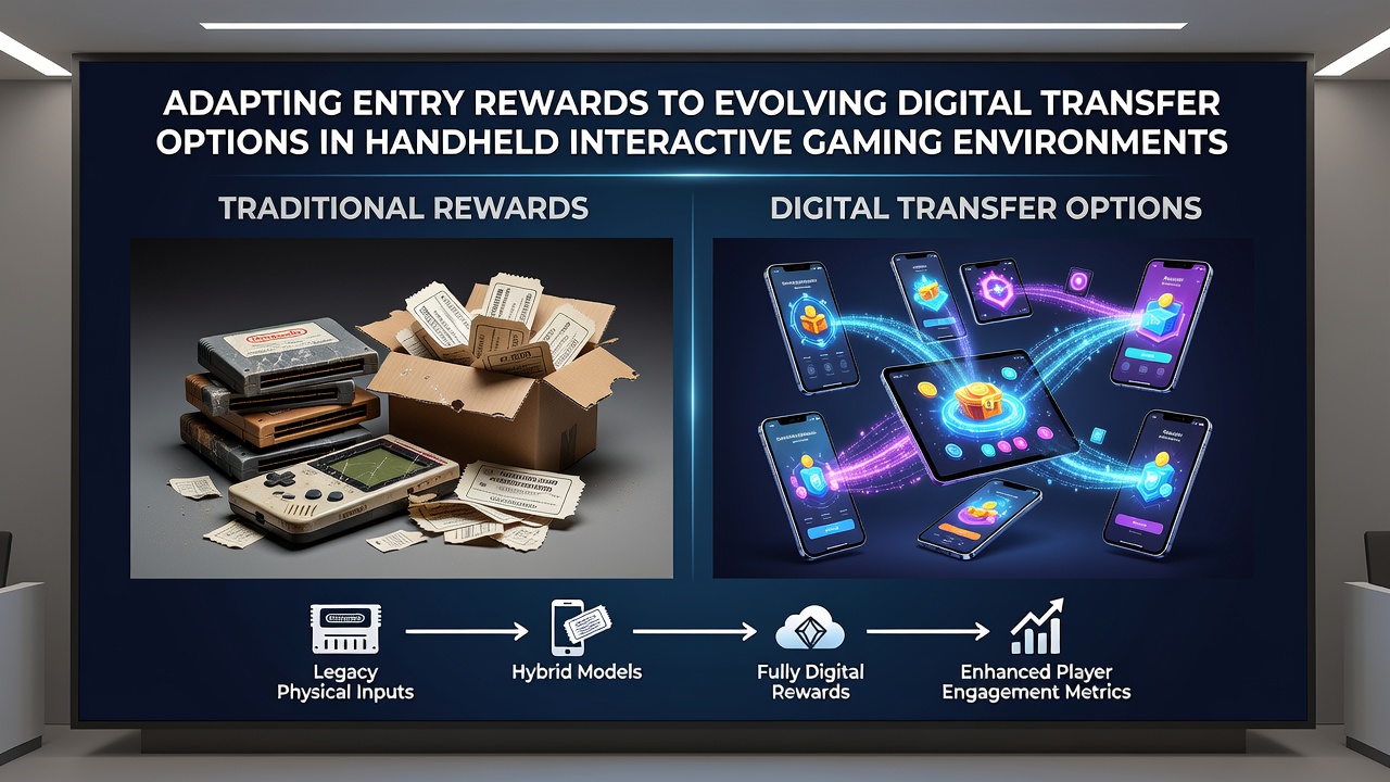 Close-up view of a handheld device displaying real-time host interaction alongside updated digital reward and transfer features