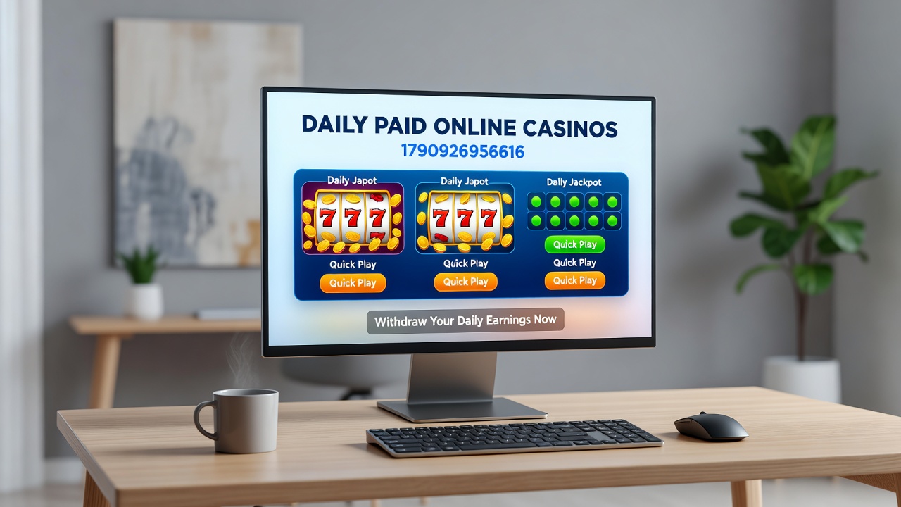 Mobile interface showing live dealer integration with daily bonus tracking