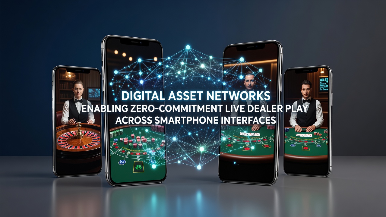 Close-up of smartphone screen showing live dealer baccarat with digital asset wallet integration icons