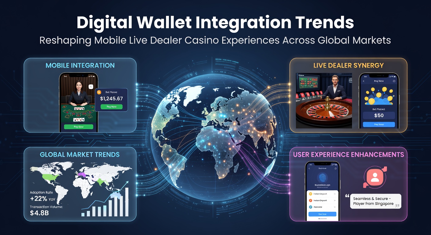 Digital wallets connecting seamlessly to mobile live dealer casino platforms across different global markets