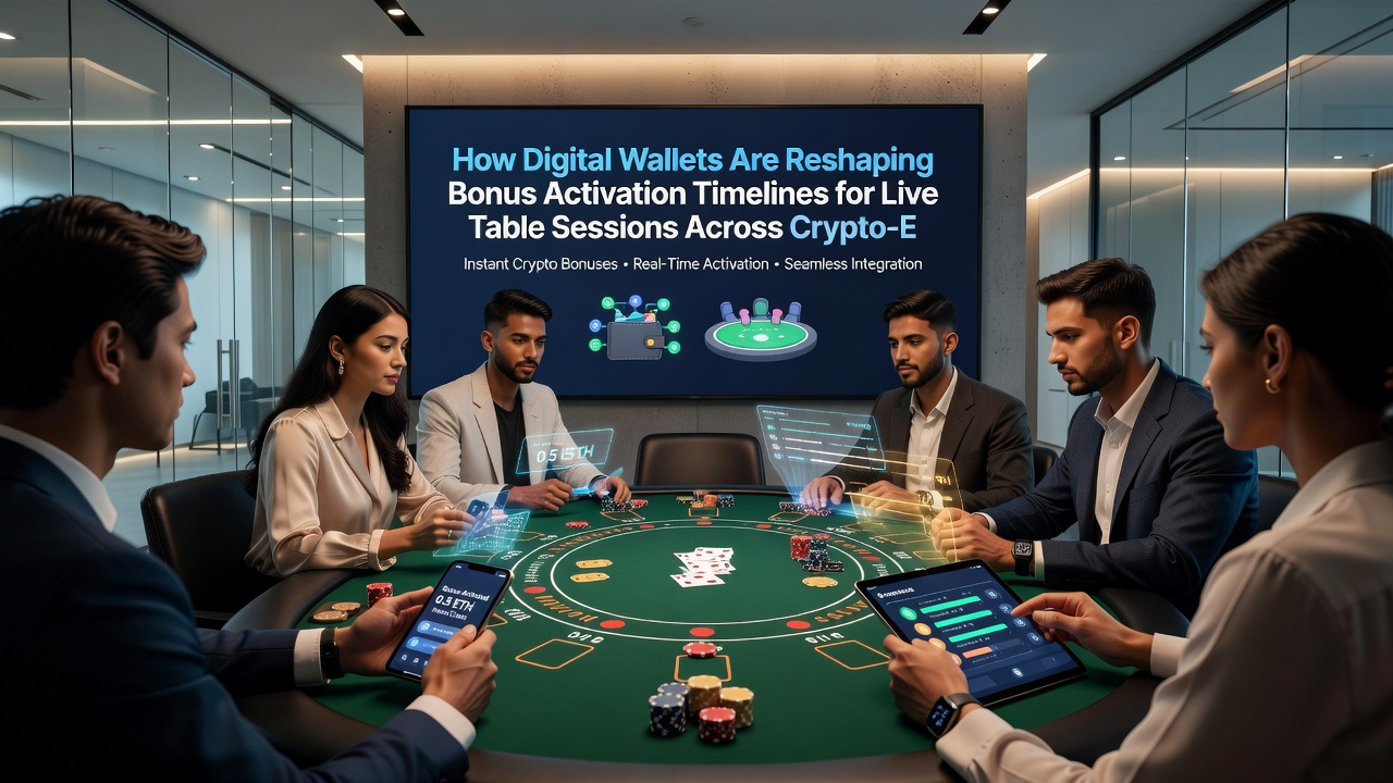 Mobile live dealer table screen showing real-time crypto wallet bonus credit applied during an active blackjack session