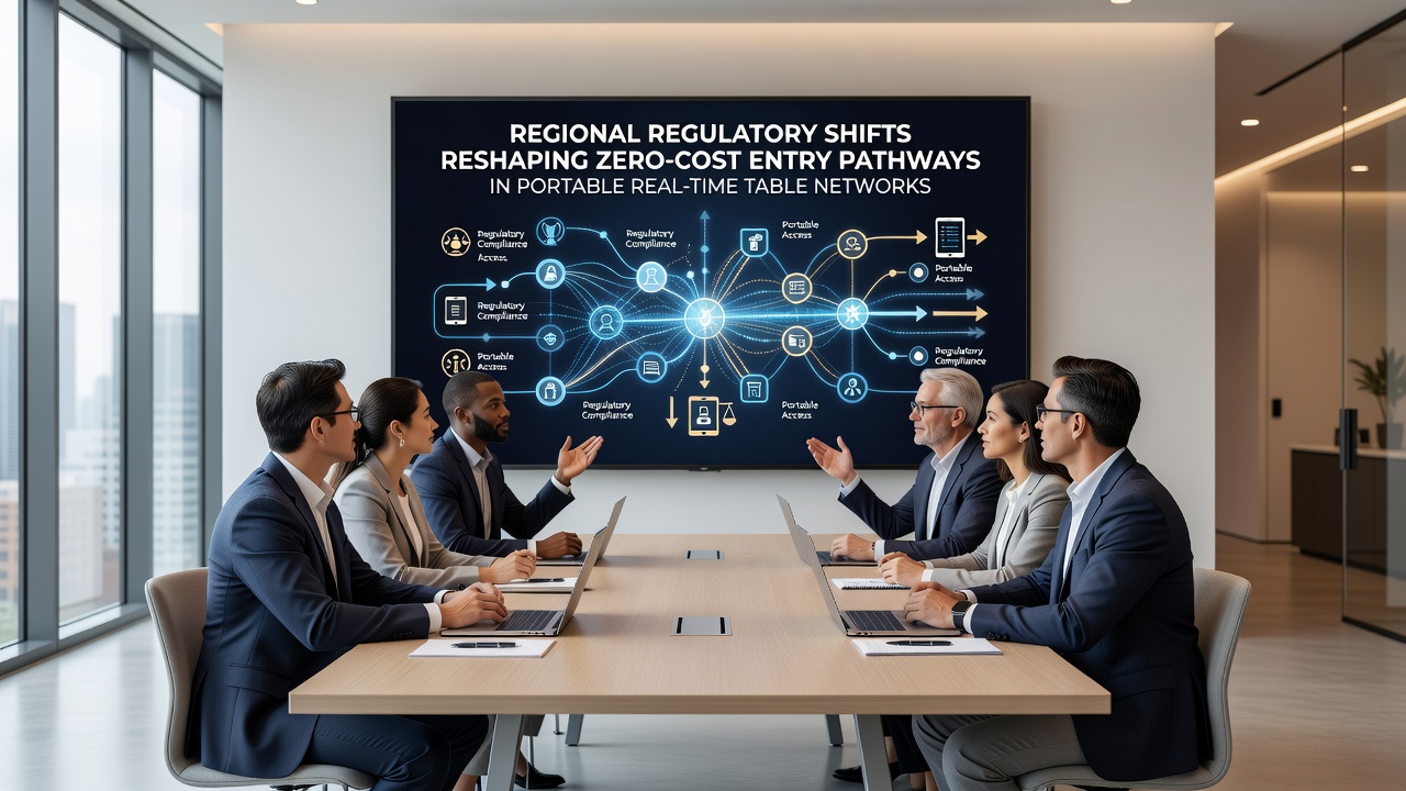Mobile live dealer table networks adapting to new regulatory entry rules